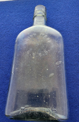 Union made G.B.B.A glass bottle