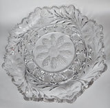 Signed Fry CUT GLASS plate