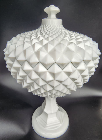 Westmoreland milk Glass fruit pedestal bowl