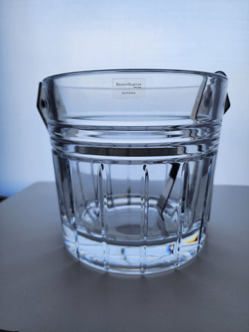Signed Reed Barton Glass ice tub crystal