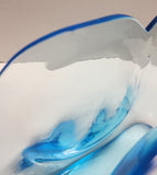 Bryce glass cerulean blue glass whimsey glass vase