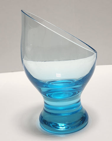 Bryce glass cerulean blue glass whimsey glass Eva Zeisel votive