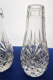 Signed Lenox Cut glass Crystal Charleston bud vase Made in USA Signed pair auction