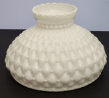 Glass lamp shade quilted White auction