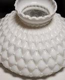 Glass lamp shade quilted White auction