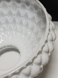 Glass lamp shade quilted White auction