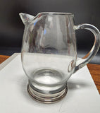 VTG Wallace Sterling glass cocktail pitcher auction