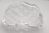 Hand cut glass tartan paperweight, 24% lead crystal Great gift