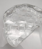 Hand cut glass tartan paperweight, 24% lead crystal Great gift