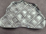 Hand cut glass tartan paperweight, 24% lead crystal Great gift