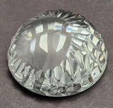 Hand cut glass  paperweight, 24% lead crystal Great for engravers