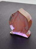 Hand crafted art glass flame paperweight