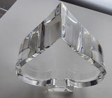 Crystal Spade shape sculpture signed Peter ORourke