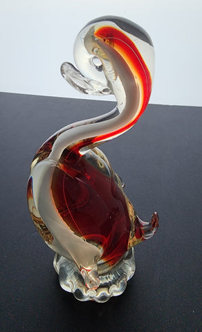 Art Hand made glass duck