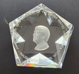 JIMMY Carter 1977  Inauguration paperweight, Star shaped
