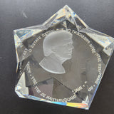 JIMMY Carter 1977  Inauguration paperweight, Star shaped