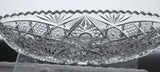 ABP cut glass canoe dish auction