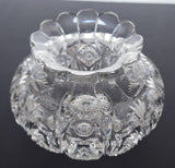 ABP cut glass Hawkes flower center