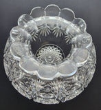 ABP cut glass Hawkes flower center