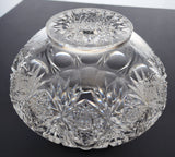 ABP cut glass Hawkes flower center