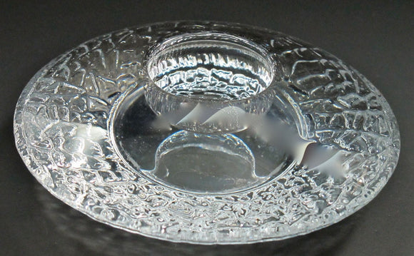 Signed orrefors candle holder, CRYSTAL auction