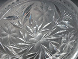 American Brilliant Period Cut Glass bowl  ABP  Antique Floral WHEEL CUT auction