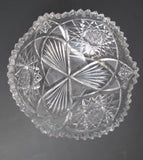 American Brilliant Period hand Cut Glass Antique 8/"/ bowl ABP auction