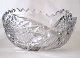 American Brilliant Period hand Cut Glass Antique 8/"/ bowl ABP auction