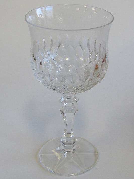 Cut glass goblet stemware bell shape (Copy)