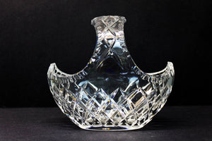 Crystal Large Hand Cut Flower Basket