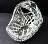 Crystal Large Hand Cut Flower Basket