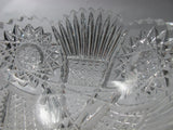 American Brilliant Period Cut Glass  ABP  Antique 7" bowl Made in USA auction