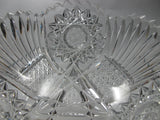 American Brilliant Period Cut Glass  ABP  Antique 7" bowl Made in USA auction