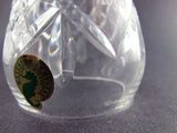 Signed Waterford cut glass 1989 Christmas bell auction