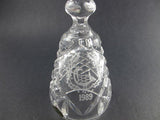 Signed Waterford cut glass 1989 Christmas bell auction