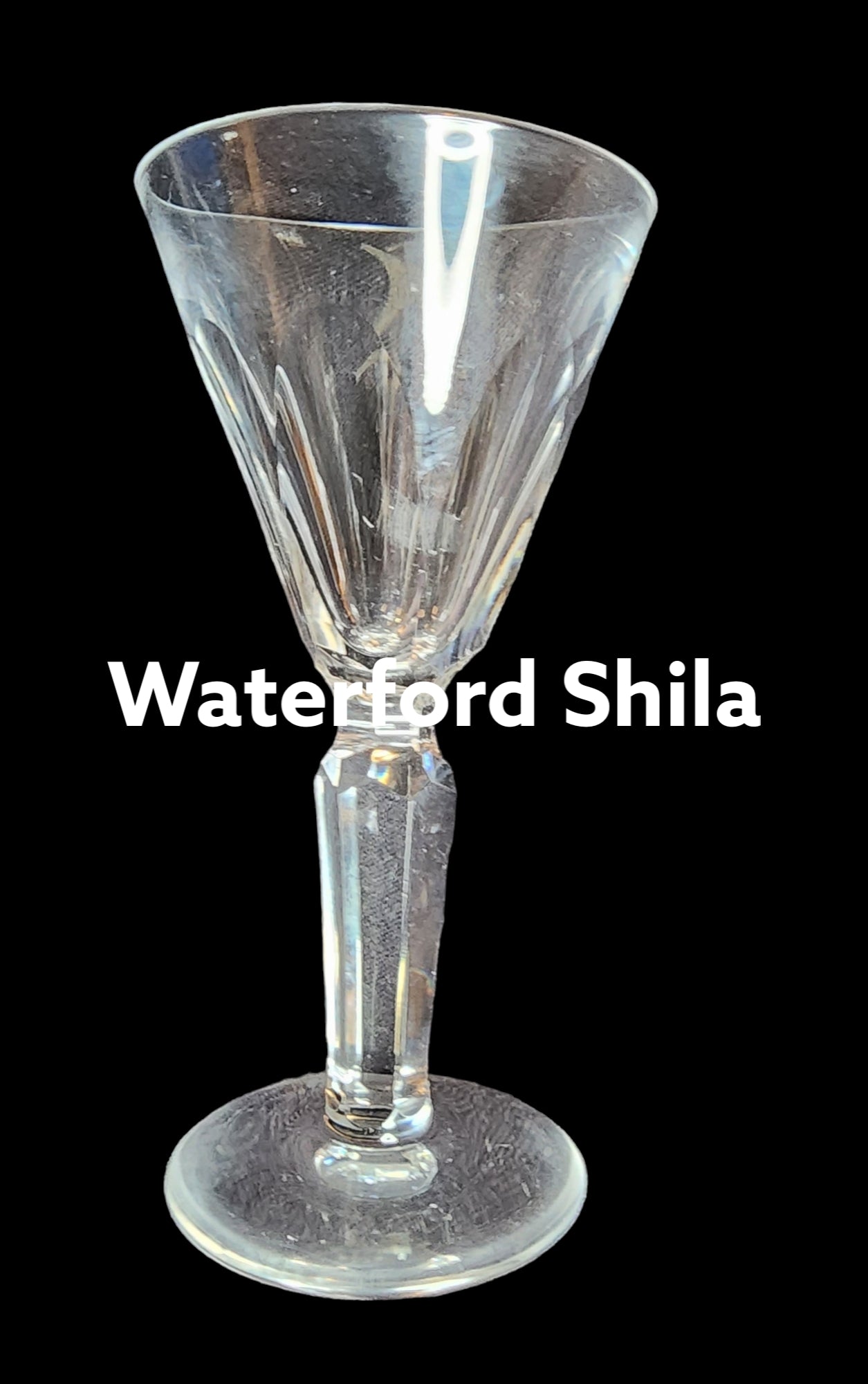 Signed Waterford CUT GLASS Sheila liquor crystal Ireland