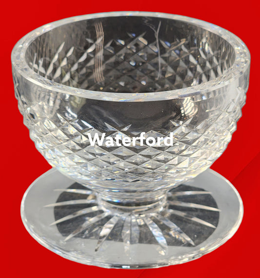 Signed Waterford CUT GLASS Alana shrimp crystal Ireland