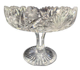 American Brilliant Period Cut Glass compote jon