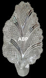 ABP Crystal Cut Glass Leaf dish