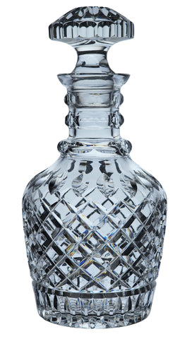 Vintage hand cut glass decanter