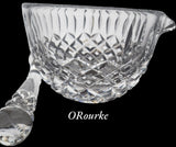 Hand Cut lead crystal Morther and pedestal HAND POLISHED signed by Peter ORourke