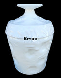 Bryce El Rancho glass milk Glass jar with lid