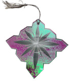 Christmas Glass ornament / suncatcher dichroic glass