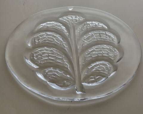 Orrefors SwedishEden leaf serving plate  signed -