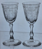 LENOX Navarra liquor glass, Crystal Made in USA Mt Pleasant PA Pair