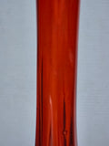 Viking vintage red Glass swung 20" vase
