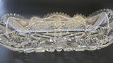 American Brilliant Period Cut Glass rectangular tray Antique bob12