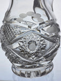 Cut glass small pitcher