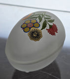 Westmoreland frosted egg shape trinket box