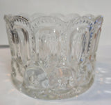 L E Smith moon and star clear Glass jaridinene